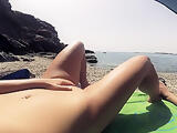 Public beach. Nude snorkeling / Underwater. Save the ocean and have fun!