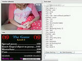 Blonde uk girl plays with a sex game on chat roulette