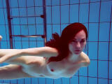 Super hot and skinny teen Martina in the pool