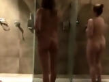 Sexy nude moms filmed in public shower
