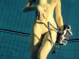 Duna Bultihalo underwater naked babe