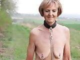 Slave Elke Nude Walk