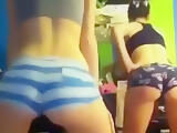 Stunning homemade clip with me and my friend twerking