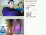 The hot fake girl tricks a german couple on chat roulette this time