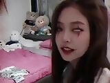 Korean celeb jennie so sexy face Halloween 